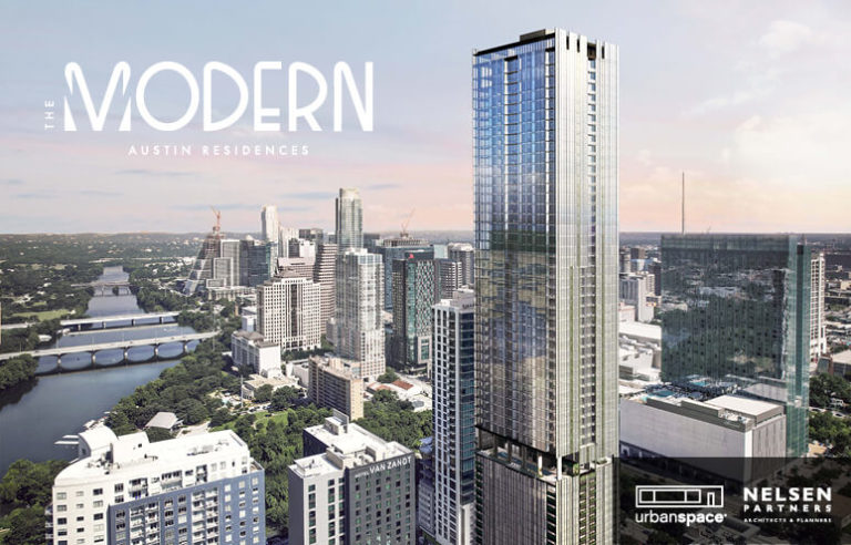 The Modern Austin Residences exterior rendering