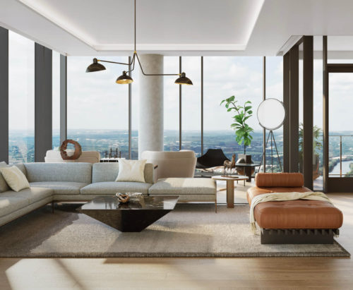The Modern Austin Residences C3 Floor Plan rendering