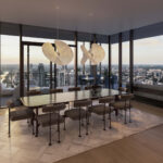 The Modern Austin Residences Penthouse North dining rendering