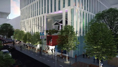 early concept rendering of 90-92 Rainey