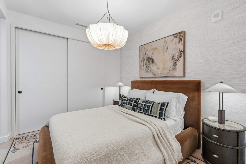 Modern condo bedroom