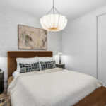 Modern condo bedroom