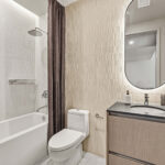 Modern condo bathroom