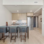 Modern condo kitchen island seating