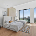 Guest bedroom in high rise modern condo at The Modern Austin Residences
